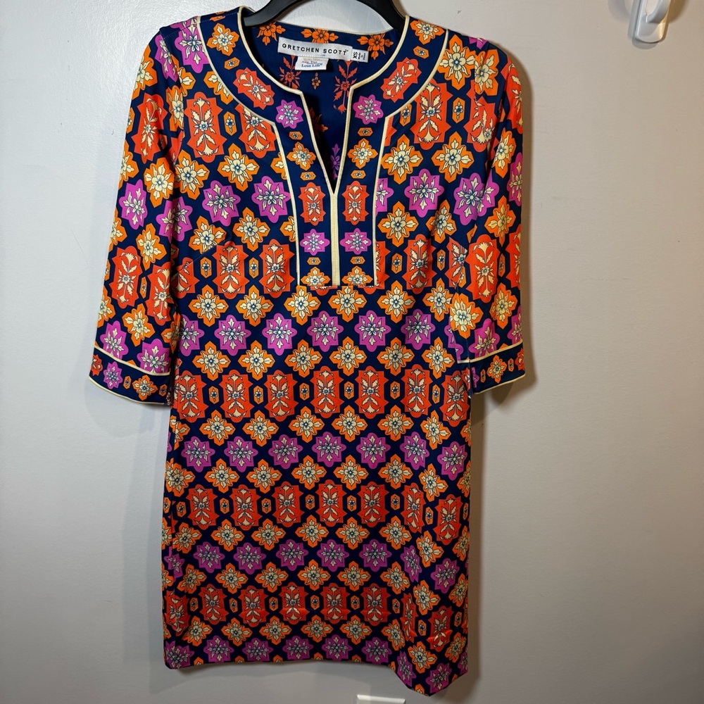 Gretchen Scott Everywhere Jersey Dress Women's XS Preppy Career